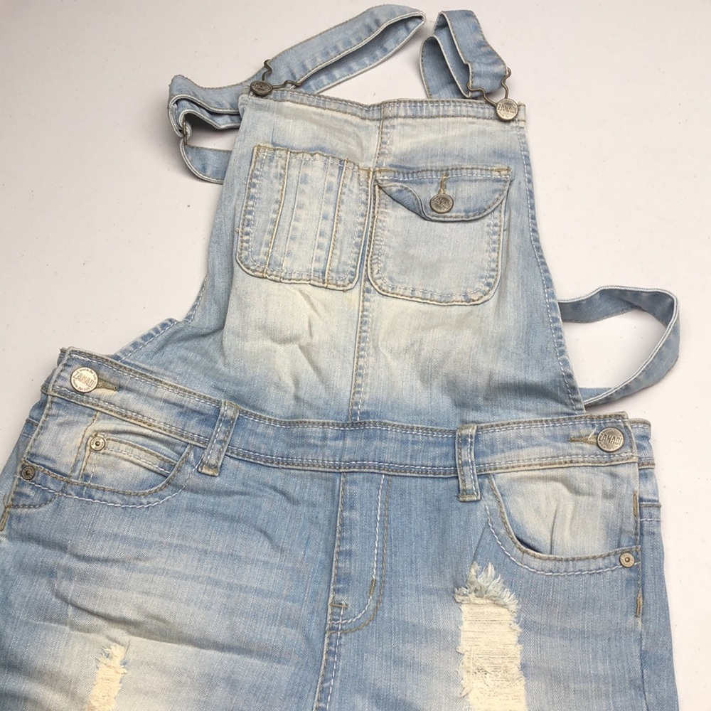 ZANADI DISTRESS DENIM OVERALLS M/30x25 ⭐️